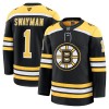 Dresovi Boston Bruins 2024-25 Fanatics Premium Jeremy Swayman Domaći Crno - Muške Dresovi Boston Bruins 2024-25 Fanatics Premium Jeremy Swayman Domaći Crno - Muške